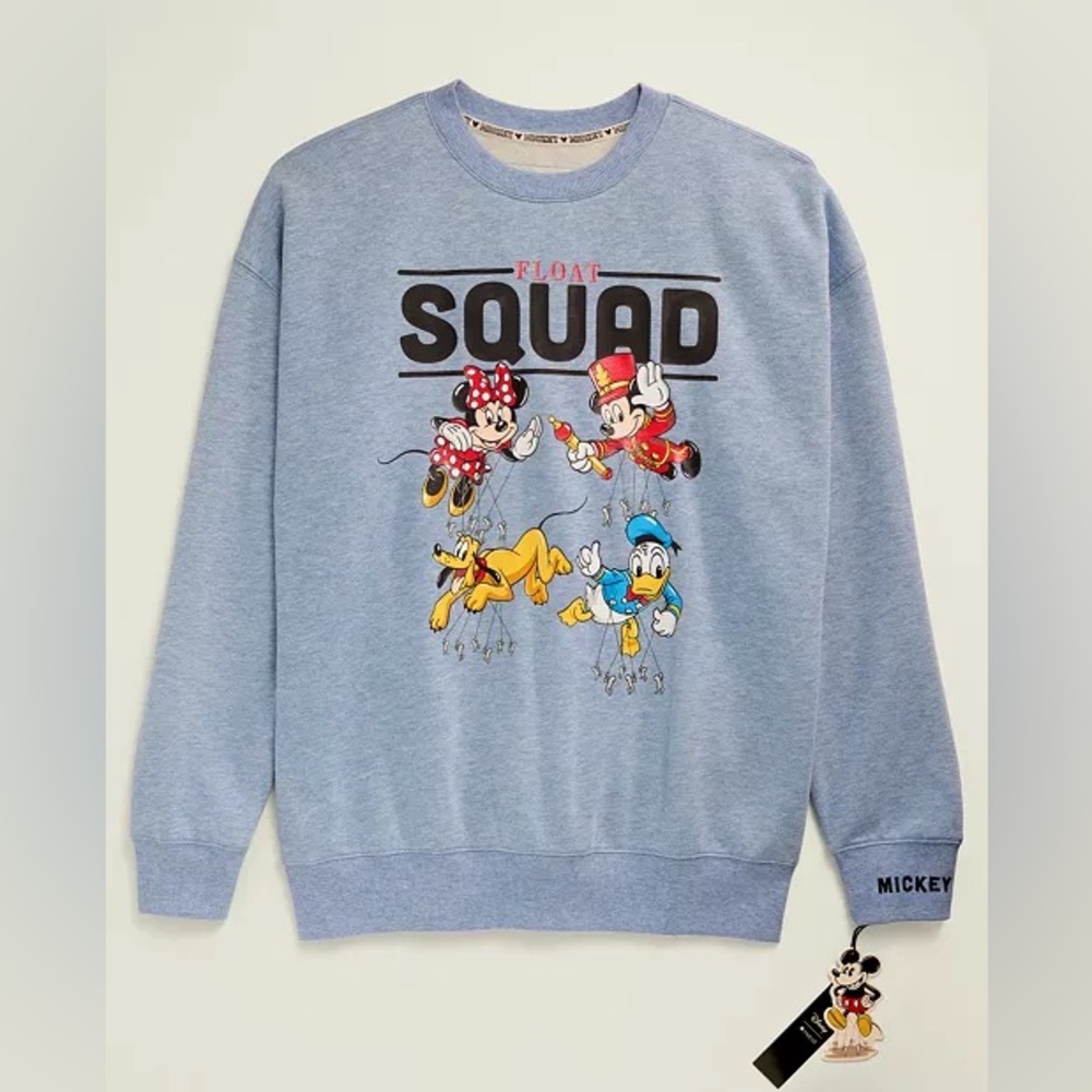 Disney Macy’s Adult Unisex Float Squad Crewneck Size XS